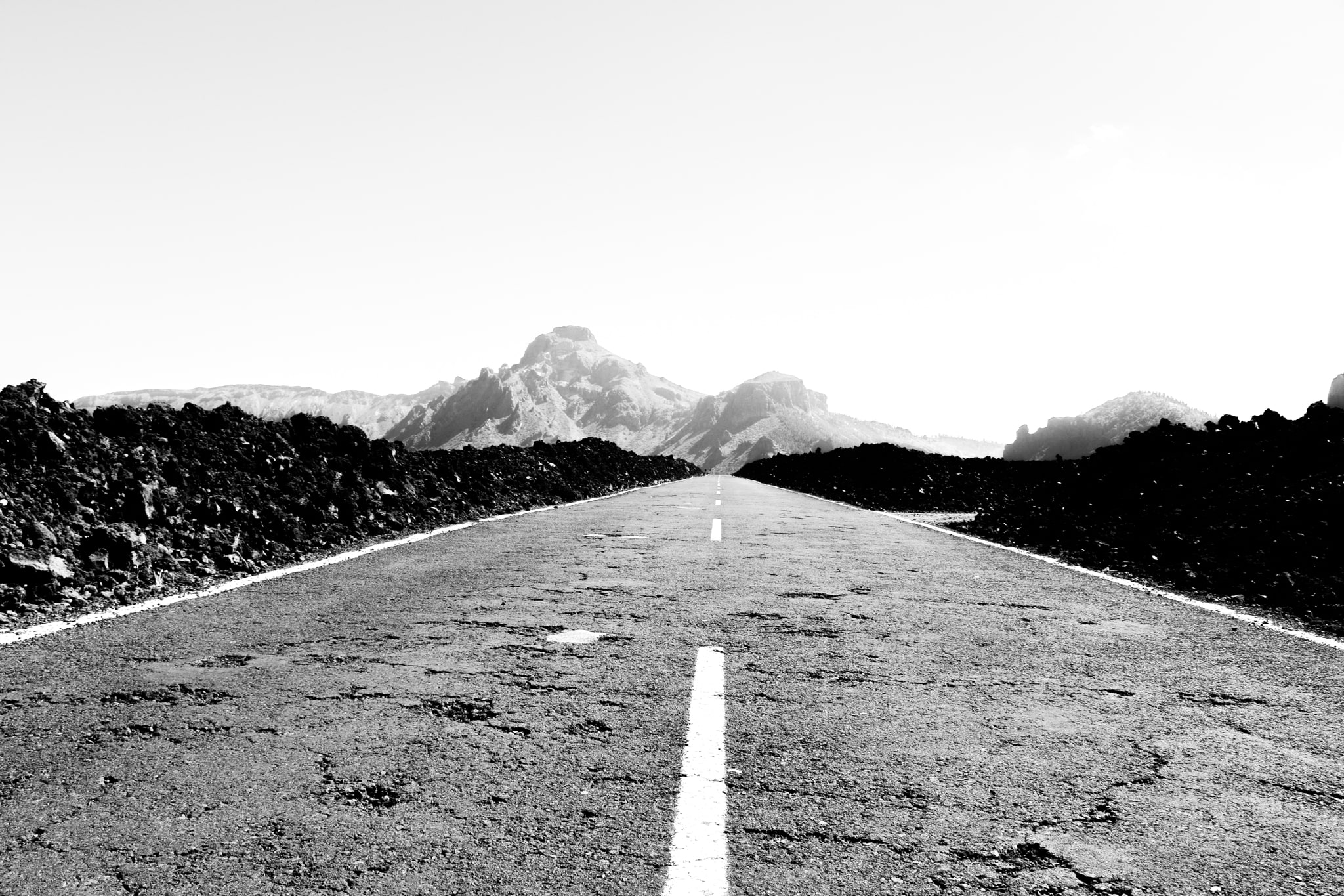 Road black&white Tenerife