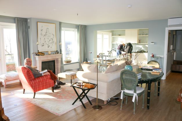 Living room after