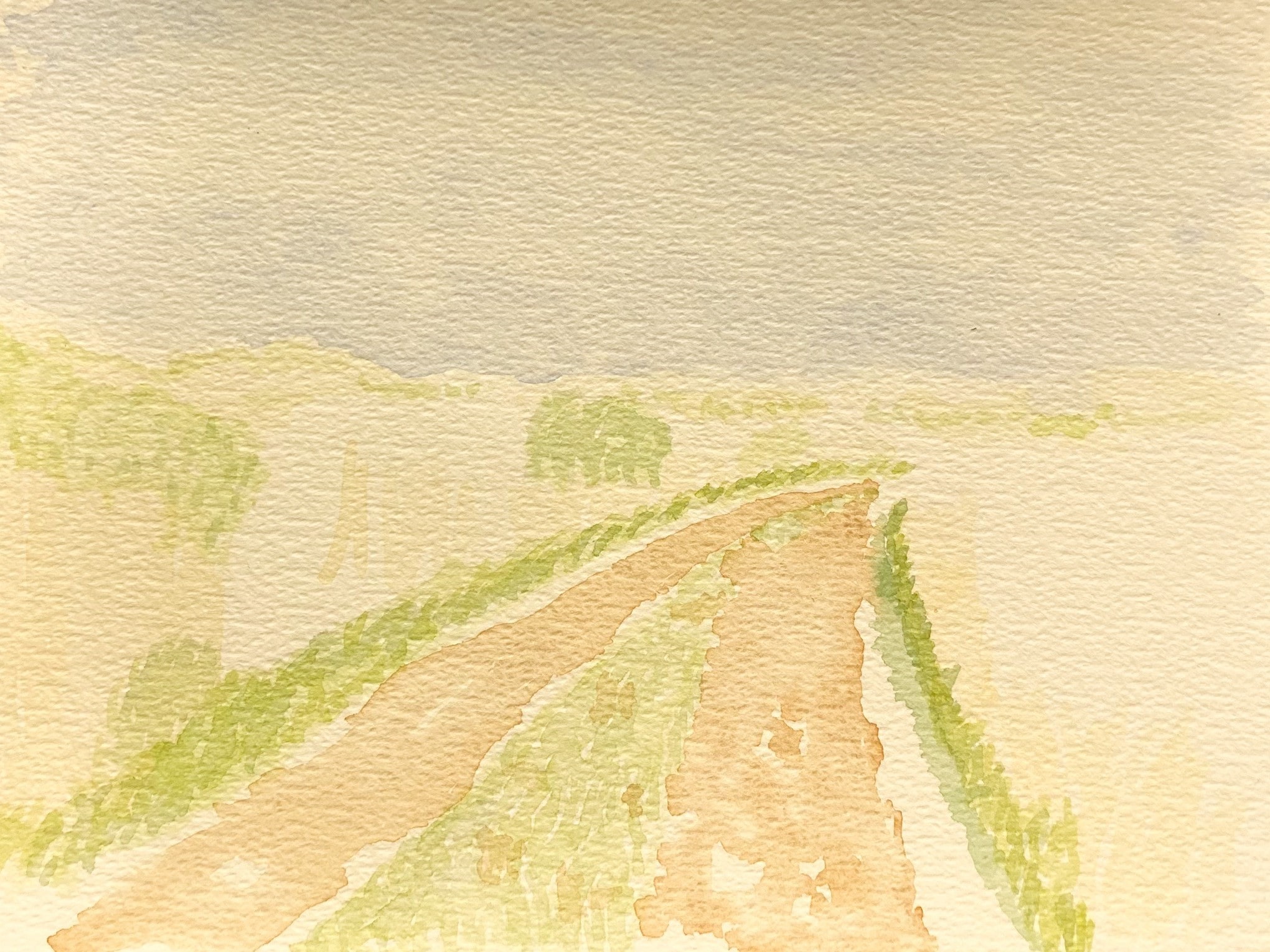 Watercolour route to location