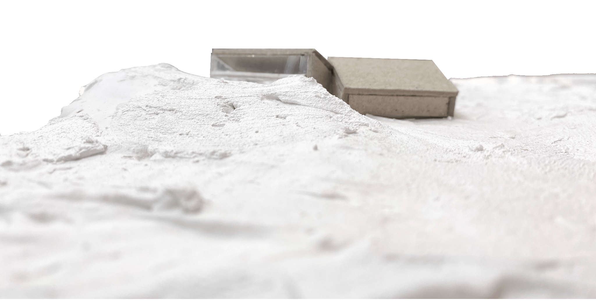 Model in landscape