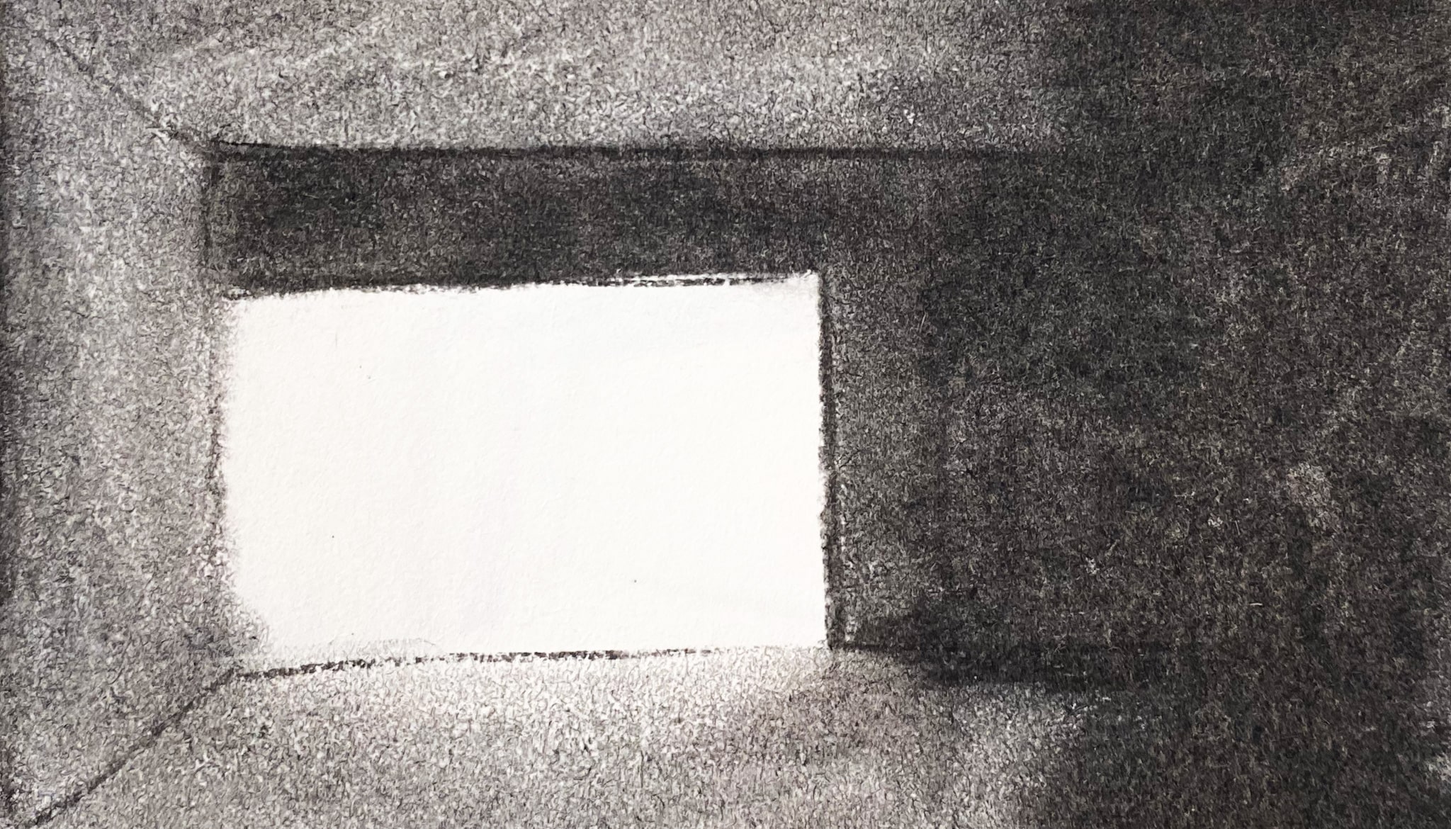 Charcoal sketch bunker