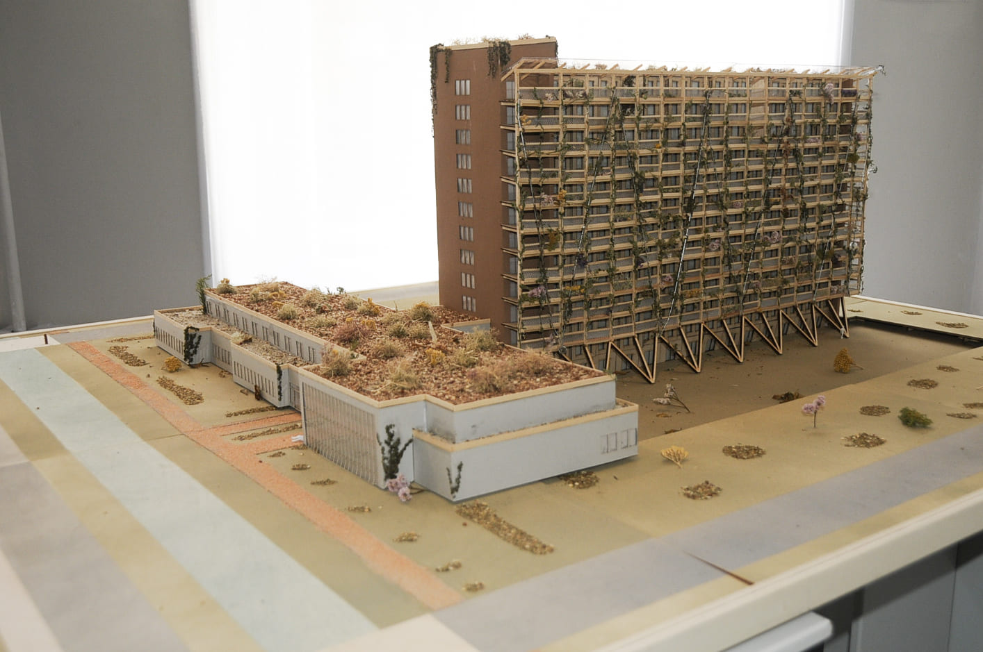 Model at exhibition