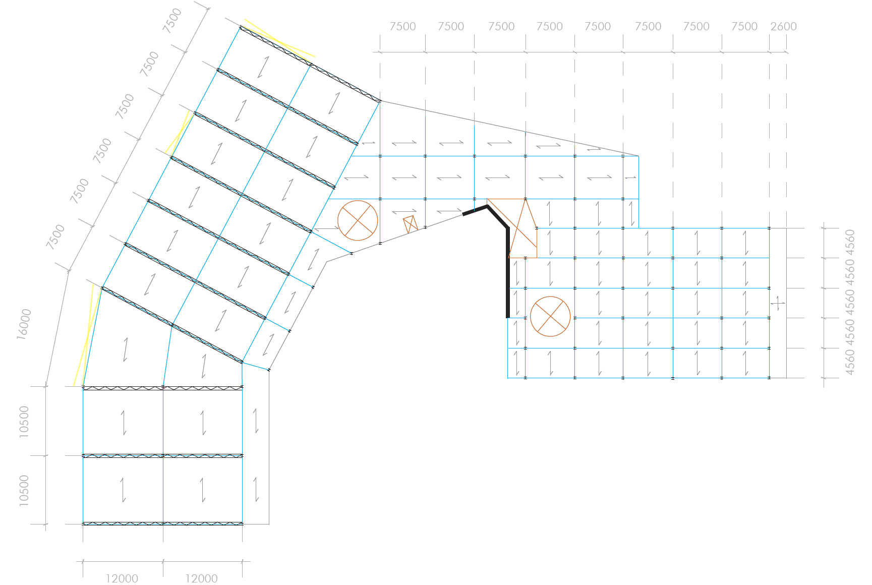 Load-bearing structure floorplan